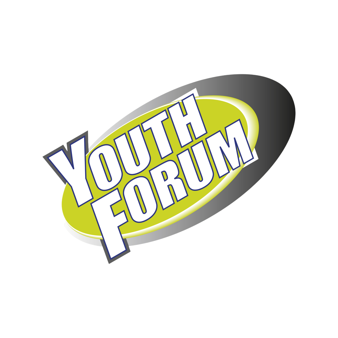 Youth forum depicted in large font
