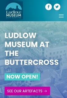 New website for Ludlow Museum at the Buttercross
