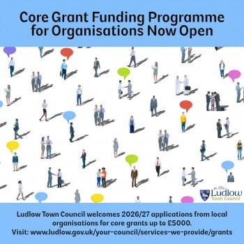 Ludlow Town Council Invites Local Organisations to Apply for Core Grant Funding