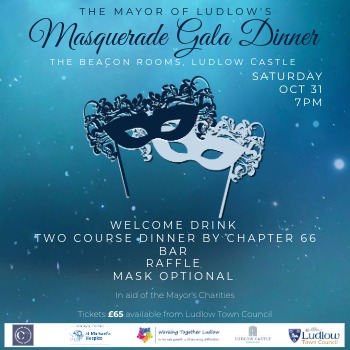 The Mayor of Ludlow Announces Masquerade Gala Dinner at Ludlow Castle