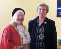 Mayor M Glaze and Consort Mrs S Newbold