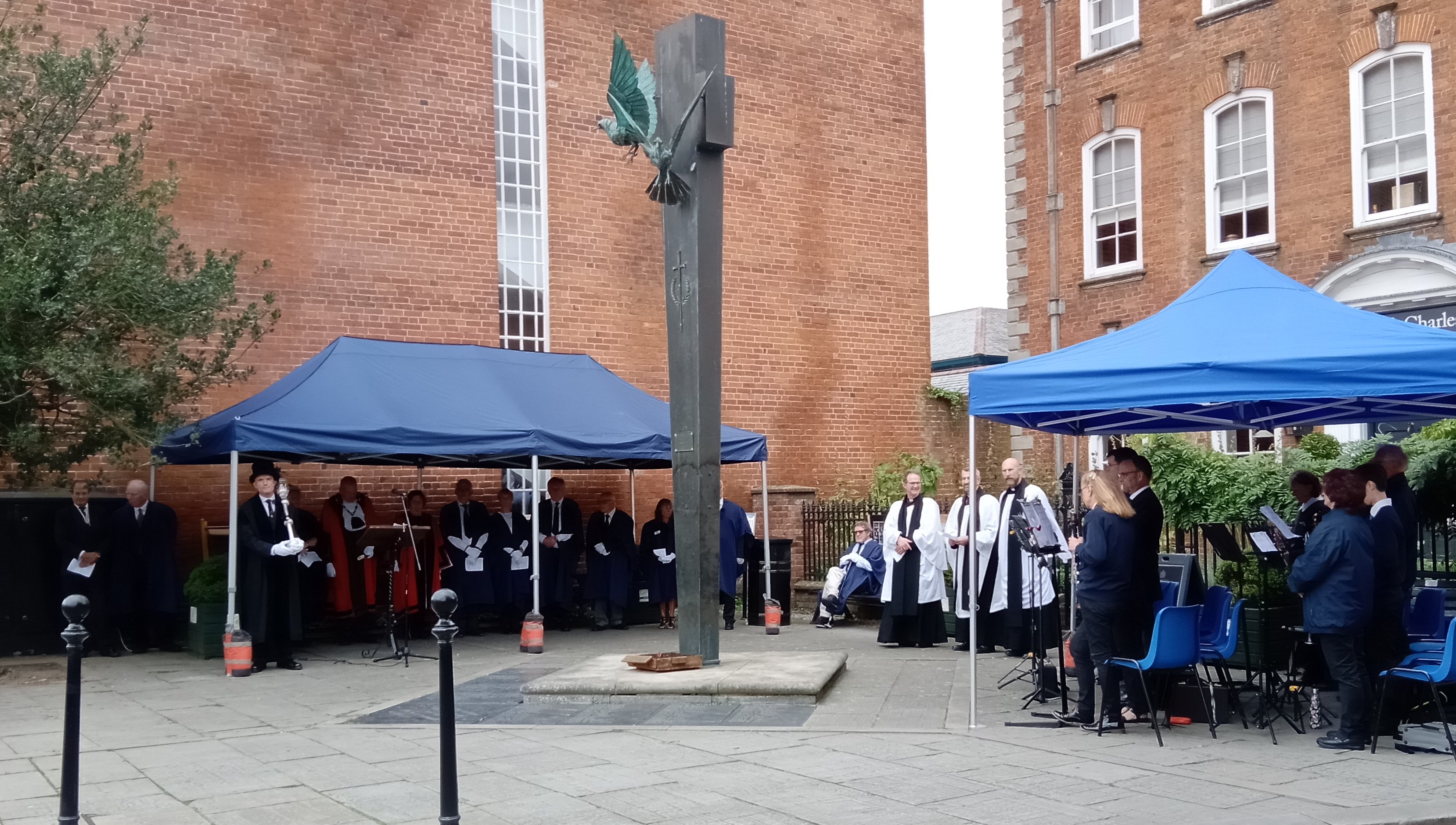 councillors and church officials at proclomation